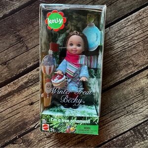 Mattel Kelly Winter Treat Becky Doll - Holiday - Tree Ornament - NIB